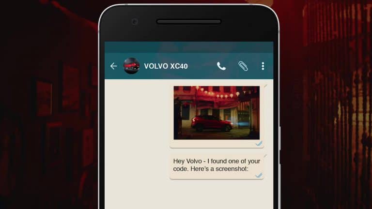 Volvo Test Drive Whatsapp