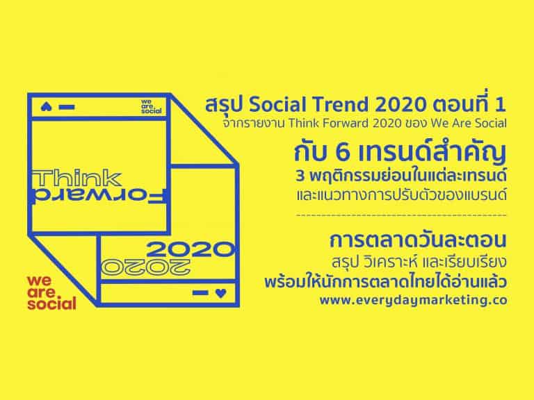 Social Trend 2020 Think Forward 2020 We Are Social
