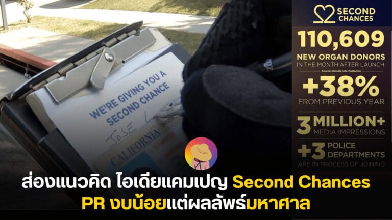 ส่องแนวคิด ไอเดียแคมเปญ Second Chances PR งบน้อยแต่ผลลัพธ์มหาศาล