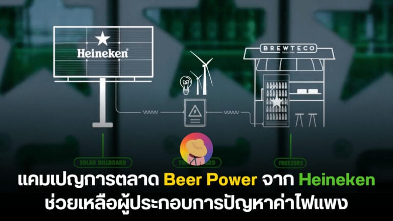 แคมเปญการตลาด Beer Power จาก Heineken ช่วยเหลือผู้ประกอบการปัญหาค่าไฟแพง