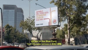 แคมเปญการตลาด Burger King สร้างยอดขายแบบเสิร์ฟถึงที่ในช่วงรถติด