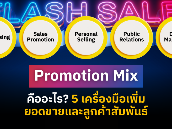 Promotion Mix คืออะไร? 5 เครื่องมือเพิ่มยอดขายและลูกค้าสัมพันธ์