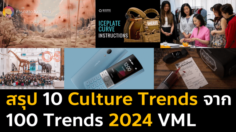 สรุป 10 Culture Trends เทรนด์การใช้ชีวิต และไลฟ์สไตล์ผู้บริโภคยุคใหม่ 2024 จากรายงาน The Future 100 ของ VML