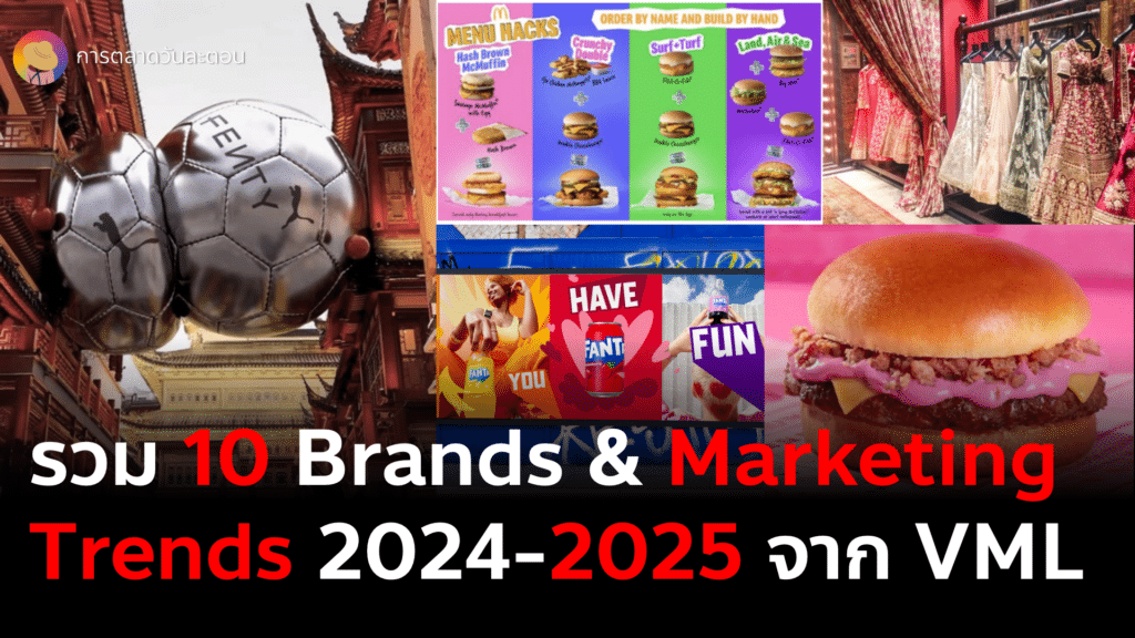 10 Brands & Marketing Trends 2024-2025 รวมเทรนด์การตลาดและแบรนด์ที่จะส่งผลต่ออีก 10 ปีข้างหน้า จากรายงาน The Future 100 ของ VML