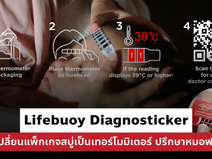 การตลาด Lifebuoy เปลี่ยนแพ็กเกจสบู่เป็นเทอร์โมมิเตอร์ ปรึกษาหมอฟรี