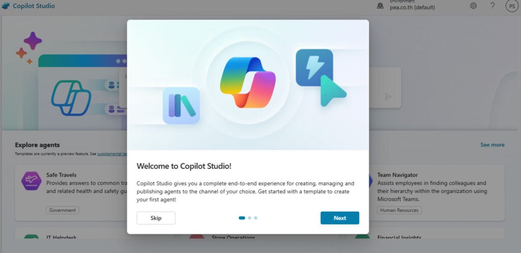 AI Agent 101 (Part2): การสร้าง Chatbot AI ด้วย Copilot Studio