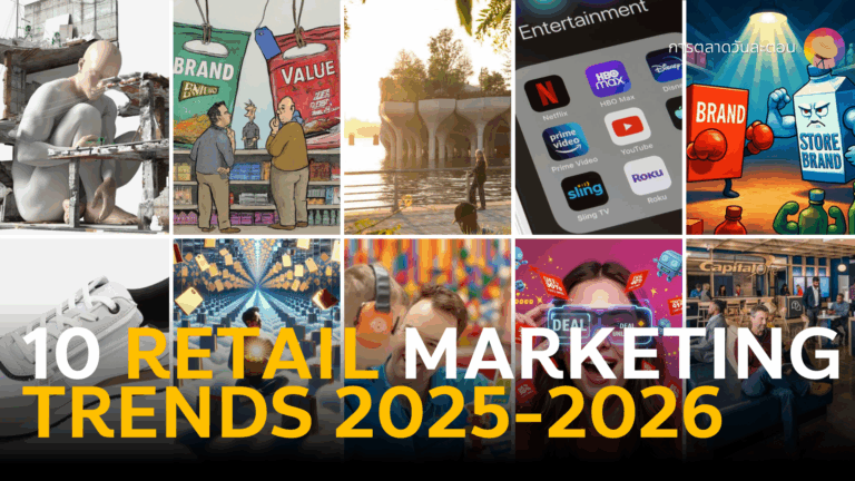 รวม 10 Retail Marketing Trends 2025-2026 เทรนด์การตลาดรีเทล ร้านค้า หน้าร้าน ศูนย์การค้า ห้างสรรพสินค้า ซูเปอร์มาร์เก็ต ยุค AI จากรายงาน VML