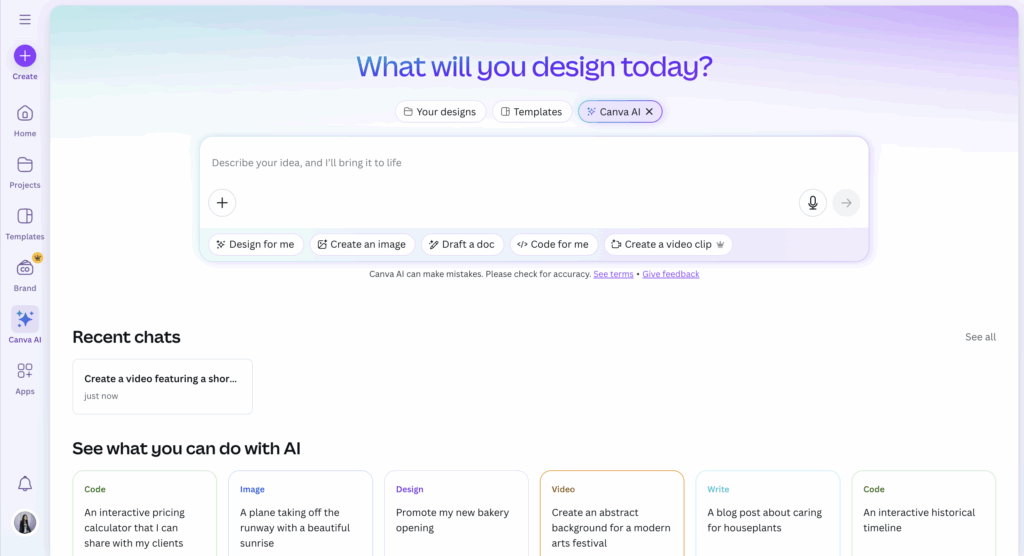 สร้างวิดีโอด้วย Canva AI + Google Veo 3 แค่พิมพ์ Prompt ก็พร้อมใช้งาน