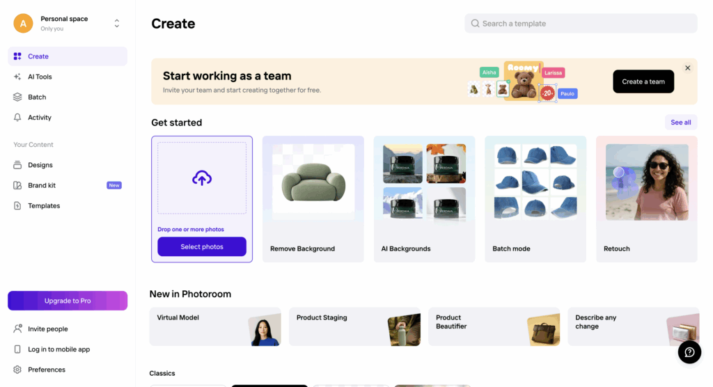 Photoroom เครื่องมือ AI ช่วย Remove และเปลี่ยน Background