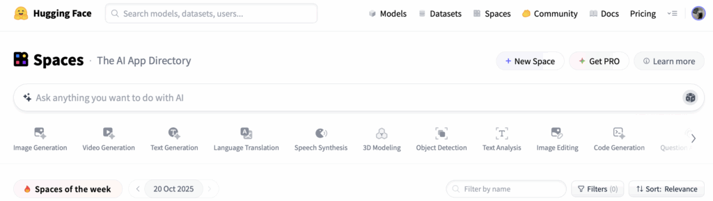 Hugging Face, Nick Panaya Sudta,
Hugging Face Spaces AI Model