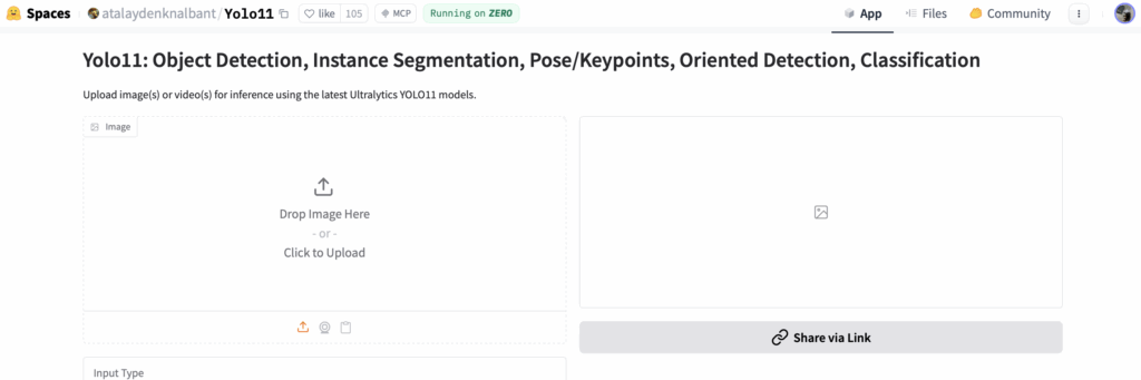 Hugging Face, Nick Panaya Sudta,
Hugging Face Spaces AI Model,
Yolo11, Object detection, Pose 