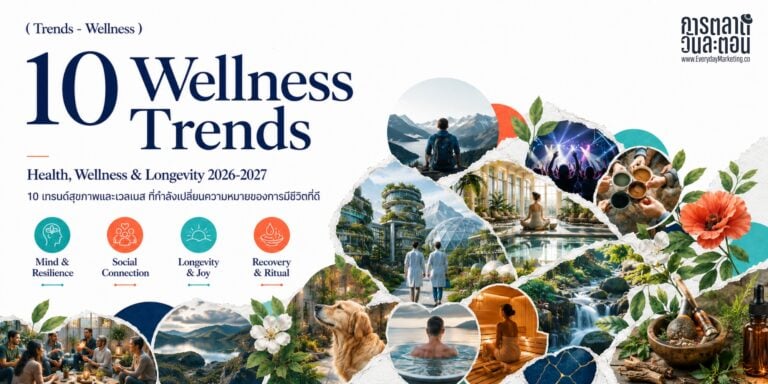 รวม 10 Health & Wellness Trends 2026-2027 อัปเดทเทรนด์สุขภาพล่าสุด กับการเน้นเรื่องความรู้สึก จิตใจ มากกว่าเทคโยโลยี AI แบบปีก่อน