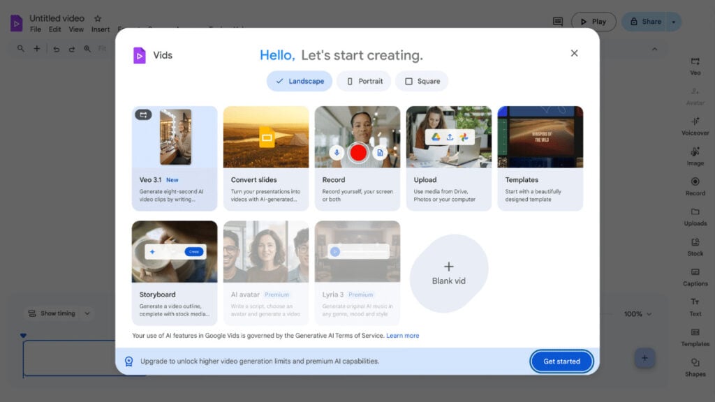 Google Vids เครื่องมือสร้างวิดีโอจาก Google ที่ไม่ได้มาแทน Editor แต่กำลังแทนทั้งระบบการทำงาน
