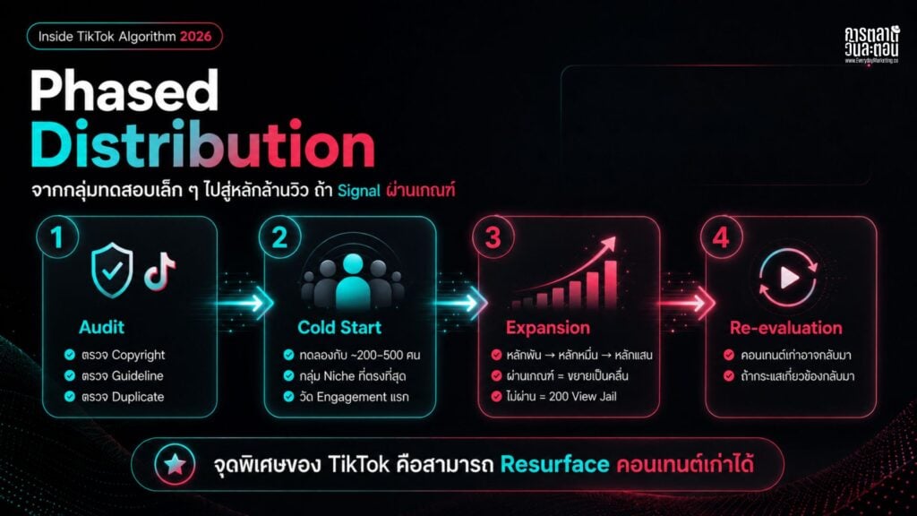 เจาะลึก TikTok Algorithm ปี 2026 ว่าระบบ FYP คัดเลือกคอนเทนต์อย่างไร, Ranking Signal ใดมีน้ำหนักสูงสุด