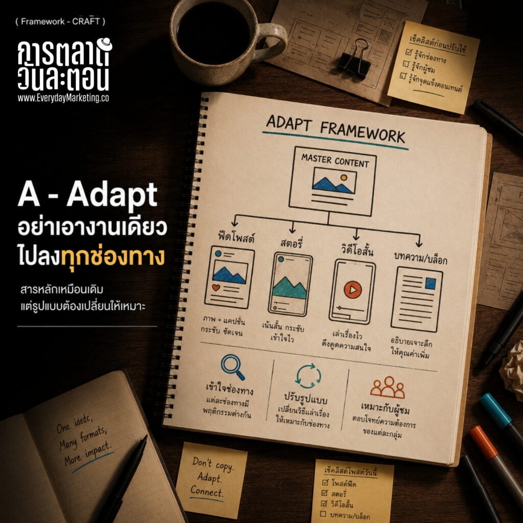 Effective adaptation strategies for content marketing across all channels.