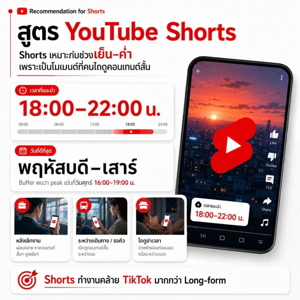 Best Time to Post โพสต์ YouTube เวลาไหนดี 2026 คลิปวิดีโอแต่ละชนิดควรโพสต์ตอนกี่โมง ถึงจะทำให้คนเห็นและเกิดยอดวิวสูงสุด บทความนี้มีคำตอบ