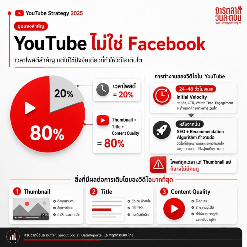 Best Time to Post โพสต์ YouTube เวลาไหนดี 2026 คลิปวิดีโอแต่ละชนิดควรโพสต์ตอนกี่โมง ถึงจะทำให้คนเห็นและเกิดยอดวิวสูงสุด บทความนี้มีคำตอบ