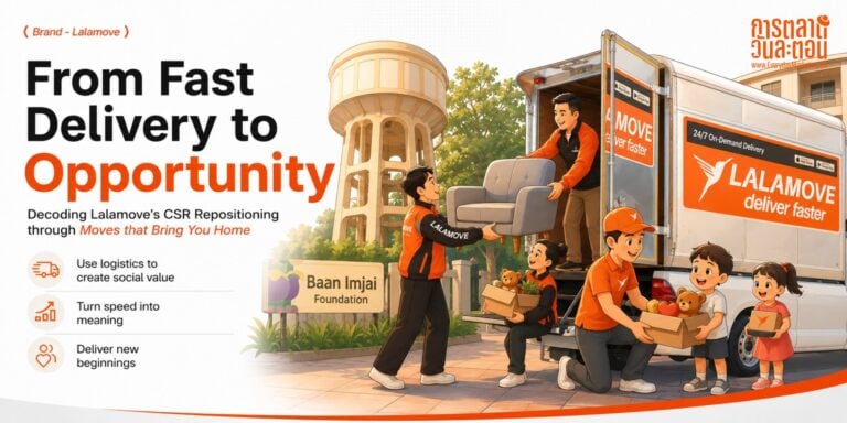 Repositioning แบรนด์ Lalamove ผ่านแคมเปญ CSR ที่เปลี่ยนภาพจำจากส่งของไวสู่ส่งต่อโอกาส พร้อม 4 บทเรียนการใช้จุดแข็ง Asset-Light ทำ Branding
