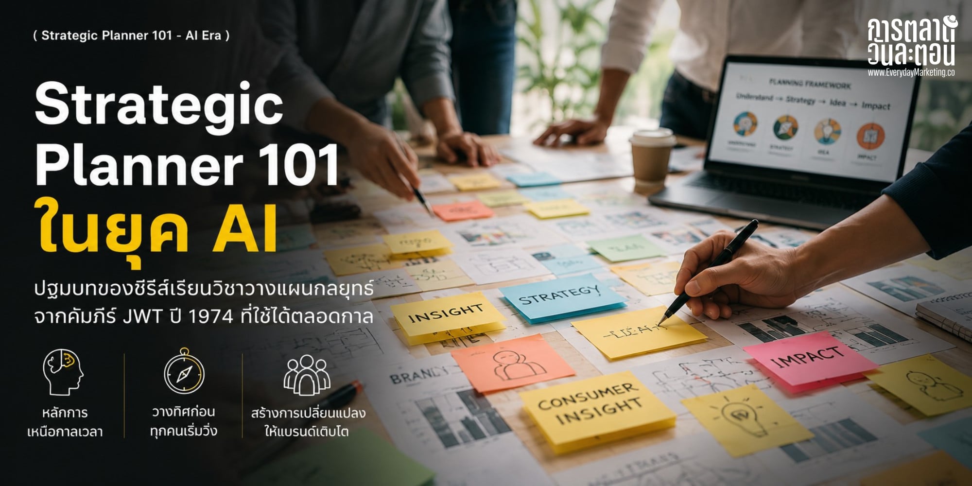 Brand Personality และ Total Impression คือหัวใจที่ทำให้คนเลือกแบรนด์ เรียนวิธีแยก Motivators กับ Discriminators จากคัมภีร์ JWT ปี 1974 ที่ยังใช้ได้จริงในยุค AI