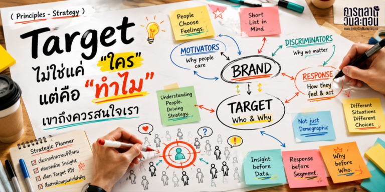กลยุทธ์กำหนด Target Group แบบ Strategic Planner ที่ลึกกว่าข้อมูลประชากร เรียนวิธีกำหนดกลุ่มเป้าหมายด้วยความรู้สึกที่ลูกค้ามีต่อแบรนด์ ในยุค AI