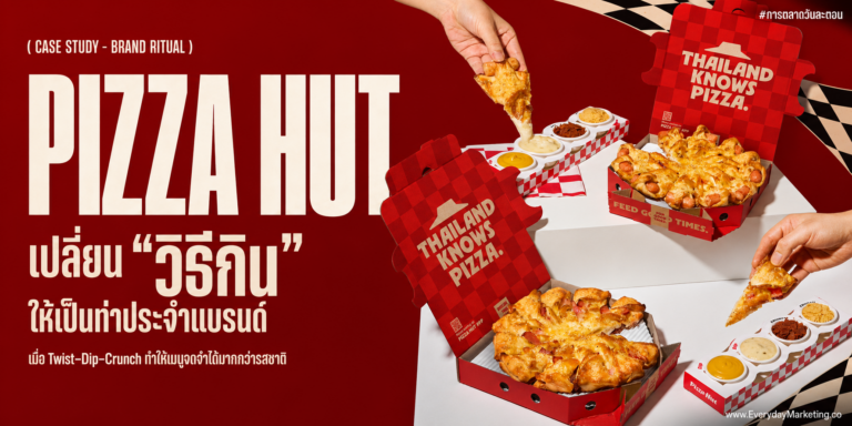 Consumption Ritual ท่ากินประจำแบรนด์ที่งานวิจัย 4 การทดลองปี 2013 ยืนยันว่าทำให้อร่อยขึ้นโดยไม่เพิ่มต้นทุน ถอดเคส Pizza Hut 3 จังหวะ พร้อม 4 หลักการออกแบบ