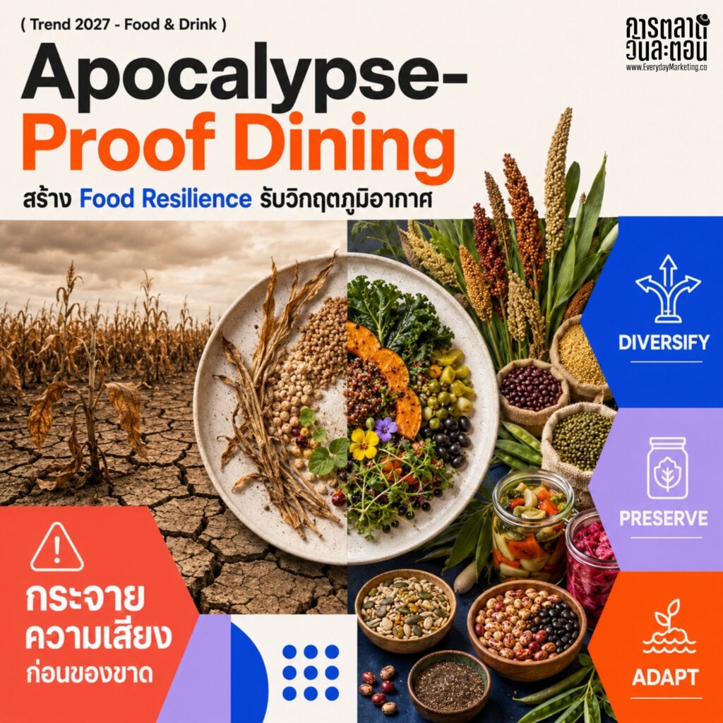รวม 10 Food & Drink Trends 2026-2027 จากรายงาน The Future 100 ตั้งแต่เนื้อสัตว์คัมแบ็ก ยา GLP-1 ที่เปลี่ยนพฤติกรรมการกิน ไปจนถึง AI ในครัว พร้อมบริบทไทยและก้าวแรกที่แบรนด์ลงมือทำได้จริง