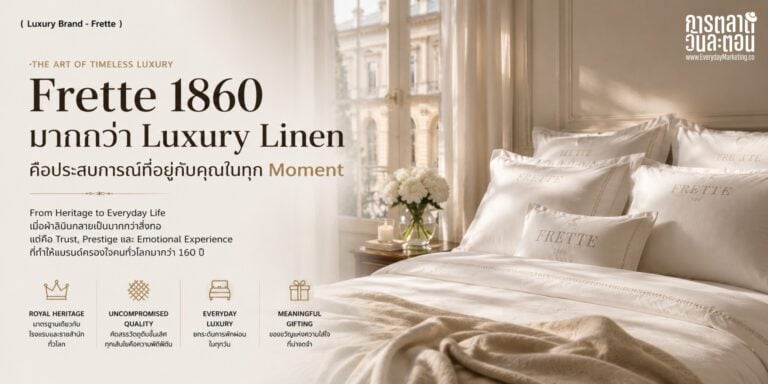 การตลาด Frette แบรนด์ผ้าปูที่นอนอิตาลีอายุ 160 ปี ที่ใช้โรงแรมหรูกว่า 1,000 แห่งทั่วโลกเป็นห้องลองสินค้า ถอดกลยุทธ์ Social Proof ที่ทำให้ลูกค้ายอมจ่ายหลักแสน