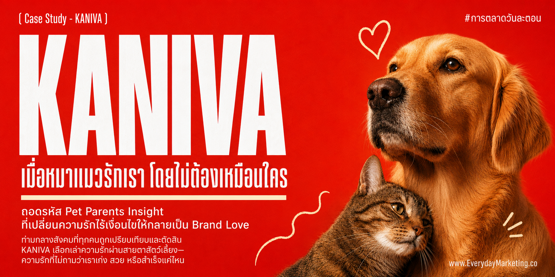 Pet Parents ดันตลาดสัตว์เลี้ยงไทยสู่ 101,000 ล้านบาทปี 2569 กลุ่มเลี้ยงเป็นลูกจ่าย 50,500 บาทต่อปี สูงกว่าทั่วไป 6 เท่า ถอดอินไซต์แคมเปญใหม่ KANIVA โดนใจ Gen Z