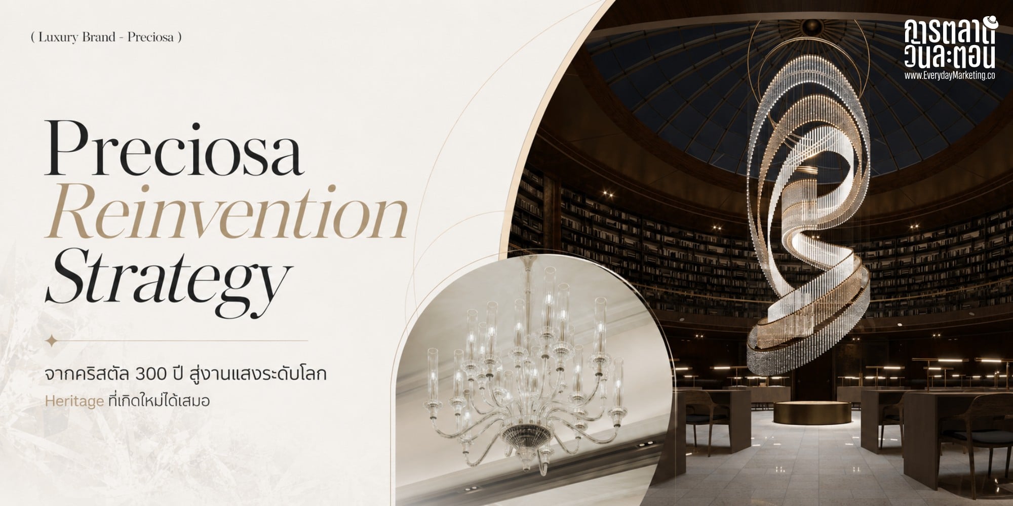 Preciosa แบรนด์คริสตัลโบฮีเมียน 300 ปี จากโคมระย้าในวังพระเจ้าหลุยส์ที่ 15 สู่ Installation แสงในตึกดูไบ ขายแล้วกว่า 80,000 ชิ้นใน 96 ประเทศ ถอด 4 บทเรียนทำแบรนด์เก่าให้ยังใหม่