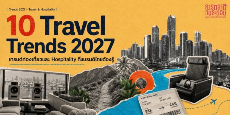 รวม 10 Travel Trends 2027 จากรายงาน The Future 100 ตั้งแต่การท่องเที่ยวเอาชนะขีดจำกัด เศรษฐกิจกลางคืน ไปจนถึงการเที่ยวเยียวยาใจ พร้อมเคสไทยอย่าง Hyrox Bangkok และ Awakening Bangkok กับก้าวแรกที่แบรนด์ทำได้จริง