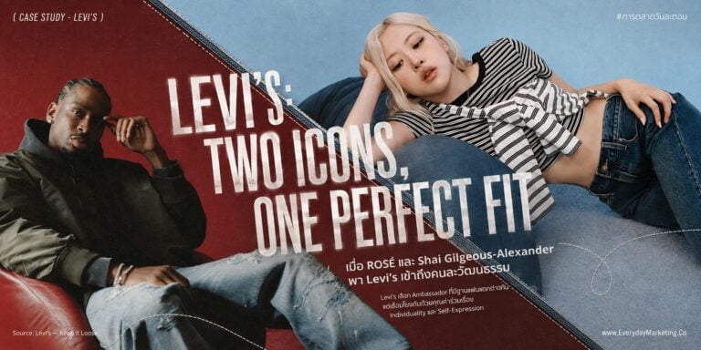 กลยุทธ์ Brand Ambassador ฉบับ Levi's จับคู่ ROSÉ วง BLACKPINK เจ้าของซิงเกิลขายดีสุดของโลกปี 2025 กับ MVP NBA 2 สมัยติด พร้อม 4 บทเรียนเลือก Presenter ให้คุ้มงบ