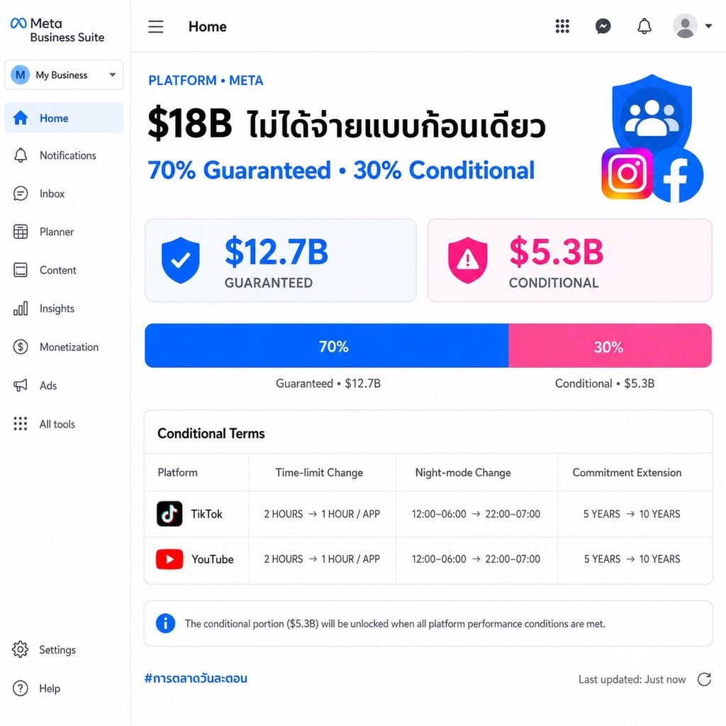 การตลาดวัยรุ่นกำลังเปลี่ยนทั้งโลก หลัง Meta จ่าย 18,000 ล้านดอลลาร์ ยอมจำกัดเวลาเหลือ 2 ชม./วัน ปิดแอปเที่ยงคืน ซ่อนยอด Like พร้อมข้อมูลจากออสเตรเลียที่ชี้ว่าออฟไลน์ไม่ใช่คำตอบ