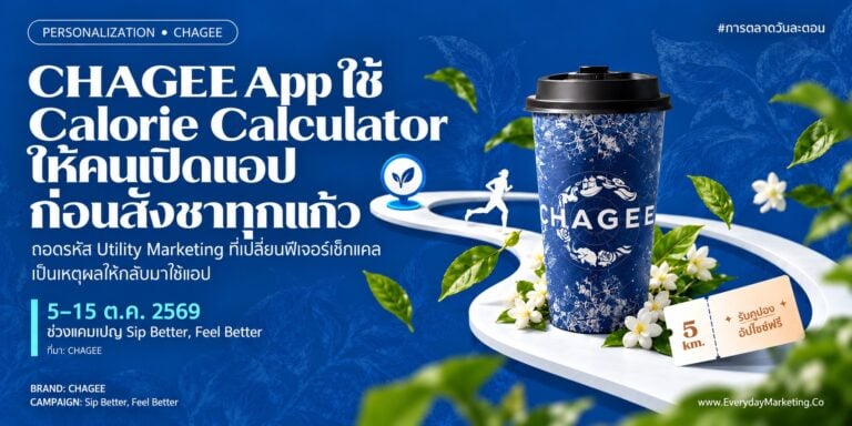 CHAGEE App เปิดตัว Calorie Calculator โชว์ 6 ค่าโภชนาการทุกเมนู ผูก Healthy Monday แต้ม 2 เท่า และ Move & Sip เดินวิ่ง 5-15 กม. สมาชิกไทยโตราว 5.4 เท่าในปี 2025